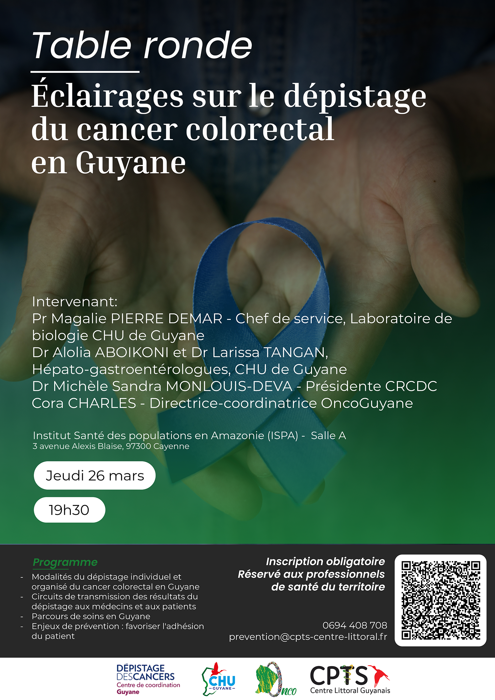 Affiche web -Table ronde onco - CPTS Guyane